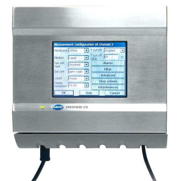 ORBISPHERE 410 Controller voor ozonsensor, wandmontage, 85-264 VAC, RS