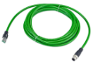 Ethernet-kabel M12 naar RJ45, 5 m