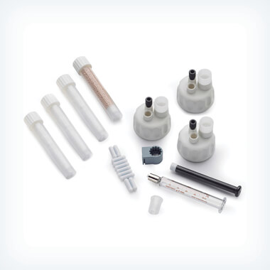 Hach applicatiepakket voor titratie, ampèrometrisch: vrij en totaal chloor, chloordioxide, chloriet en sulfiet (Autocat)